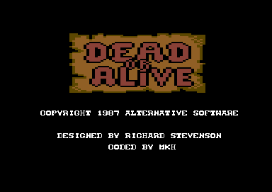 Dead Or Alive screenshot 2 for Commodore 64